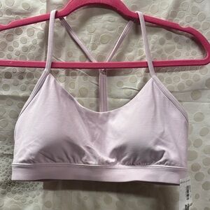 NWT - lululemon flow Y bra- light pink size 12